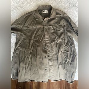 Madewell Green Canvas Overshirt Mediun